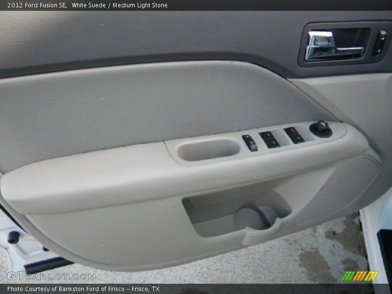White Suede / Medium Light Stone 2012 Ford Fusion SE