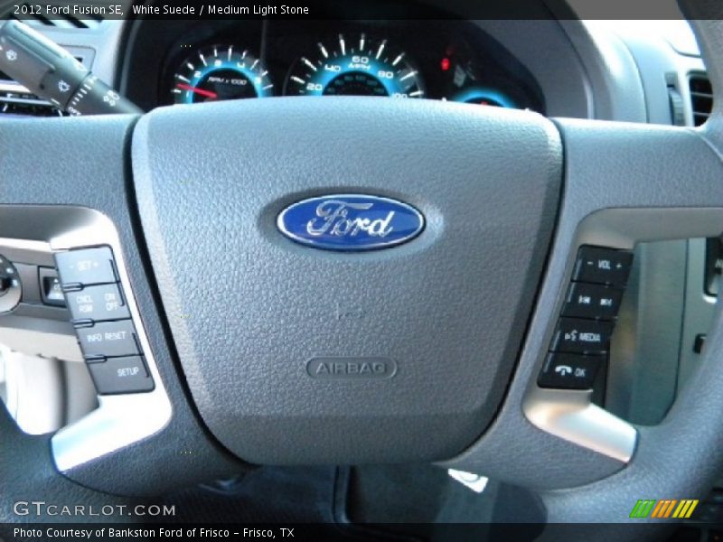 White Suede / Medium Light Stone 2012 Ford Fusion SE