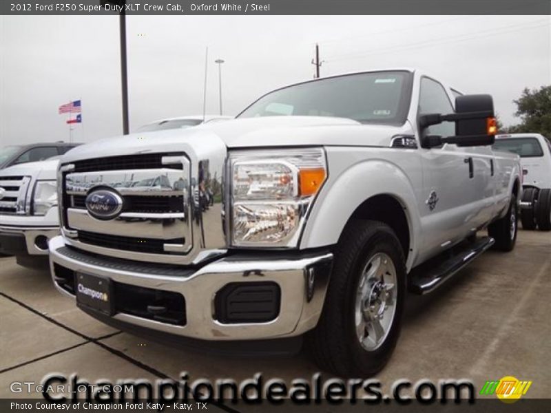 Oxford White / Steel 2012 Ford F250 Super Duty XLT Crew Cab