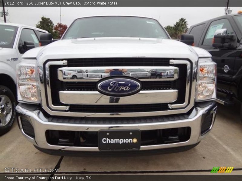 Oxford White / Steel 2012 Ford F250 Super Duty XLT Crew Cab