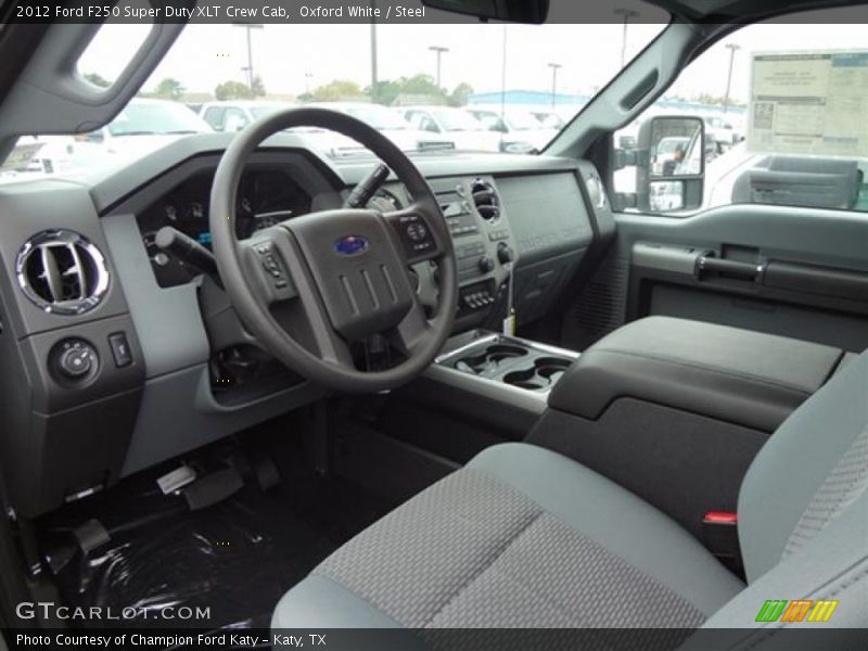 Oxford White / Steel 2012 Ford F250 Super Duty XLT Crew Cab
