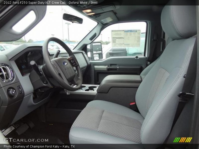  2012 F250 Super Duty XLT Crew Cab Steel Interior