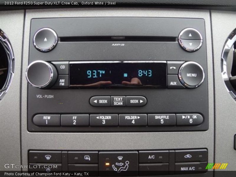Audio System of 2012 F250 Super Duty XLT Crew Cab