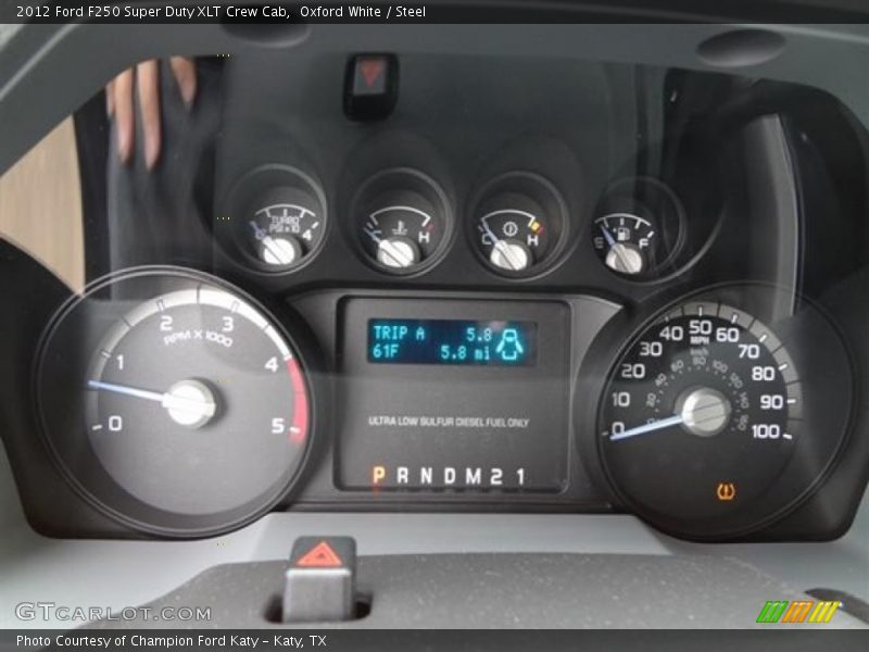  2012 F250 Super Duty XLT Crew Cab XLT Crew Cab Gauges