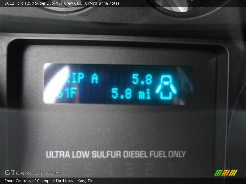 Oxford White / Steel 2012 Ford F250 Super Duty XLT Crew Cab