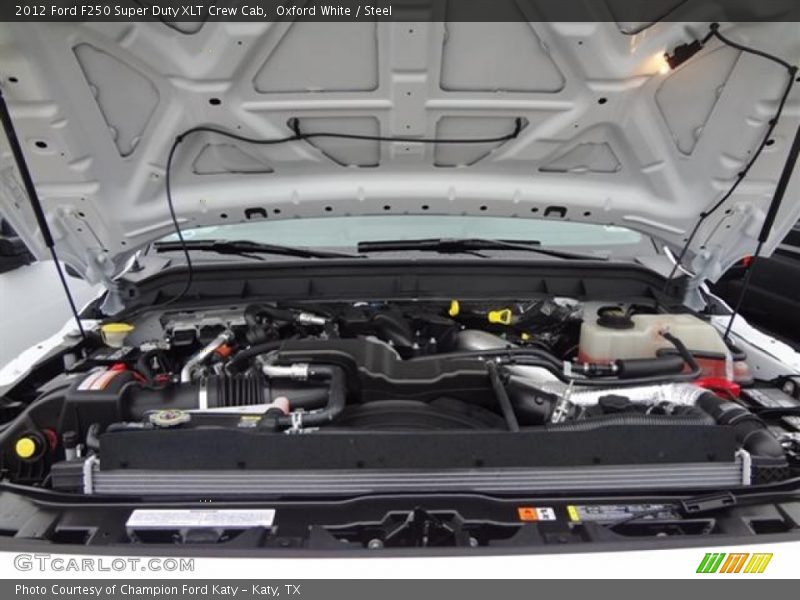 Oxford White / Steel 2012 Ford F250 Super Duty XLT Crew Cab