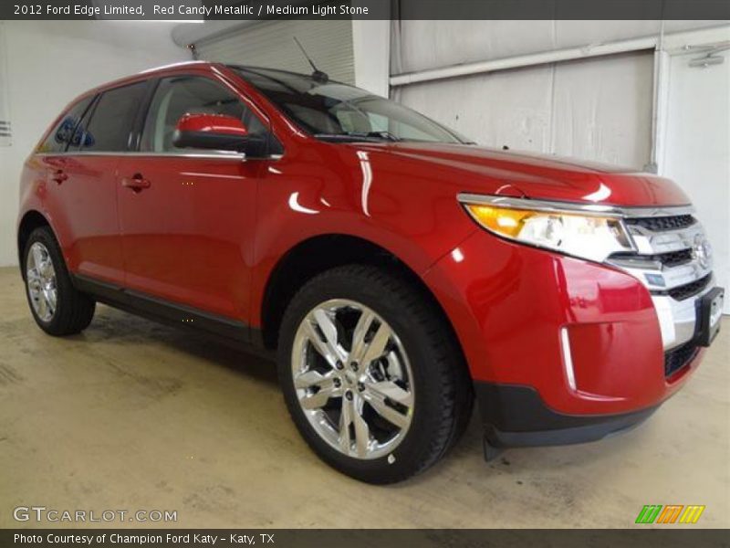 Red Candy Metallic / Medium Light Stone 2012 Ford Edge Limited