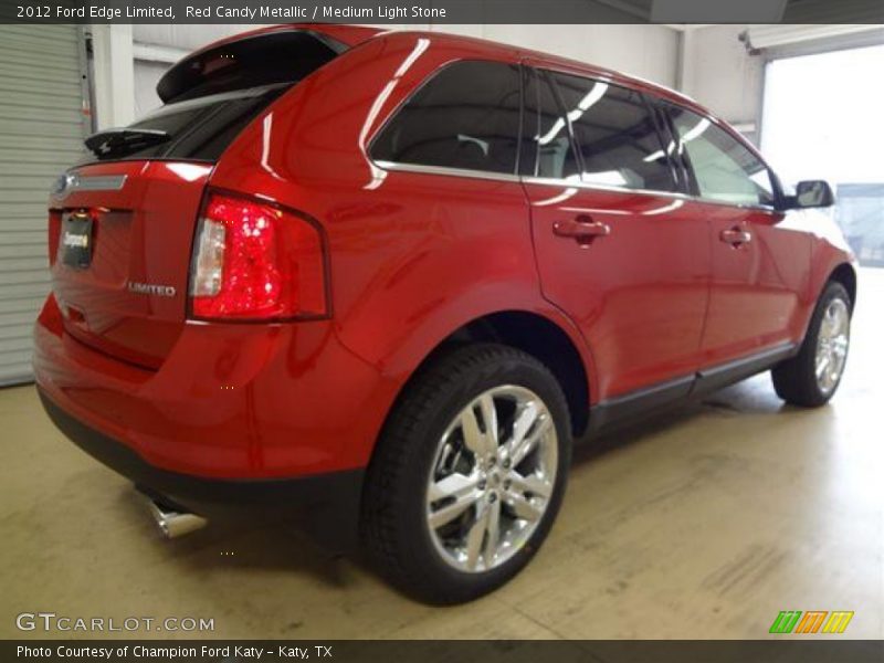 Red Candy Metallic / Medium Light Stone 2012 Ford Edge Limited