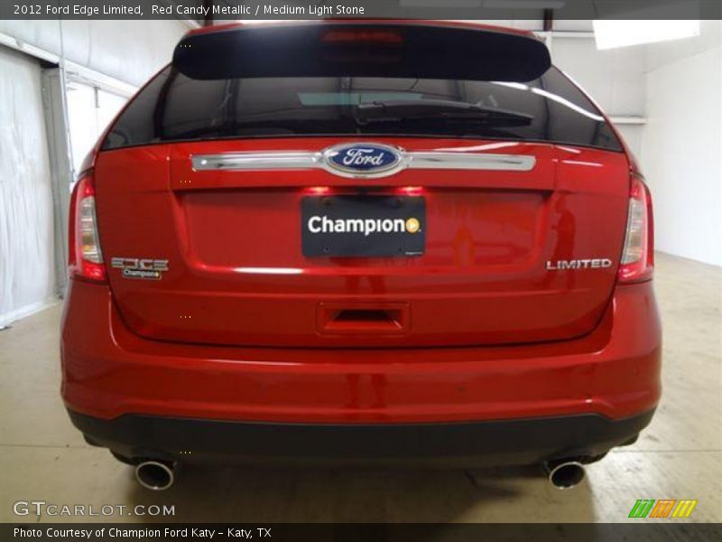 Red Candy Metallic / Medium Light Stone 2012 Ford Edge Limited
