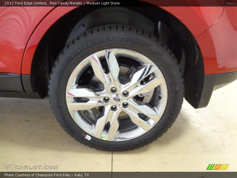 Red Candy Metallic / Medium Light Stone 2012 Ford Edge Limited