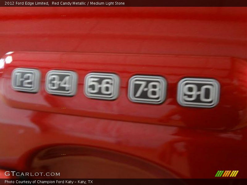 Red Candy Metallic / Medium Light Stone 2012 Ford Edge Limited
