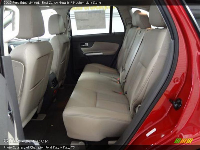 Red Candy Metallic / Medium Light Stone 2012 Ford Edge Limited