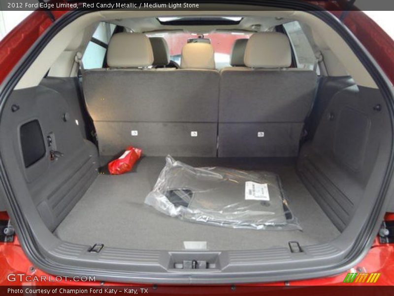 Red Candy Metallic / Medium Light Stone 2012 Ford Edge Limited