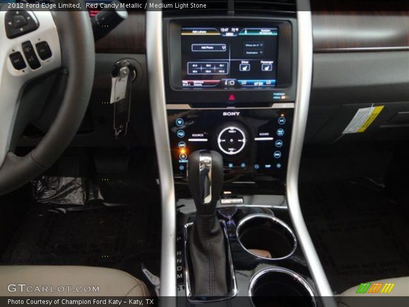 Red Candy Metallic / Medium Light Stone 2012 Ford Edge Limited