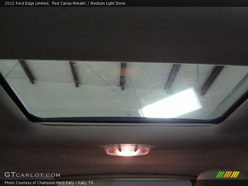 Red Candy Metallic / Medium Light Stone 2012 Ford Edge Limited