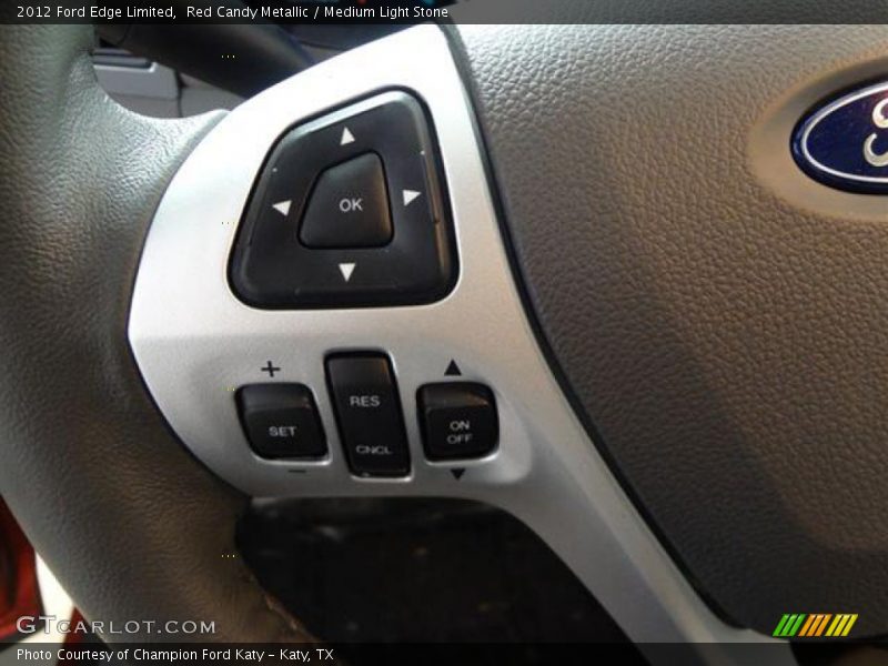 Red Candy Metallic / Medium Light Stone 2012 Ford Edge Limited