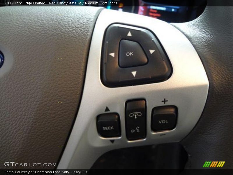 Red Candy Metallic / Medium Light Stone 2012 Ford Edge Limited