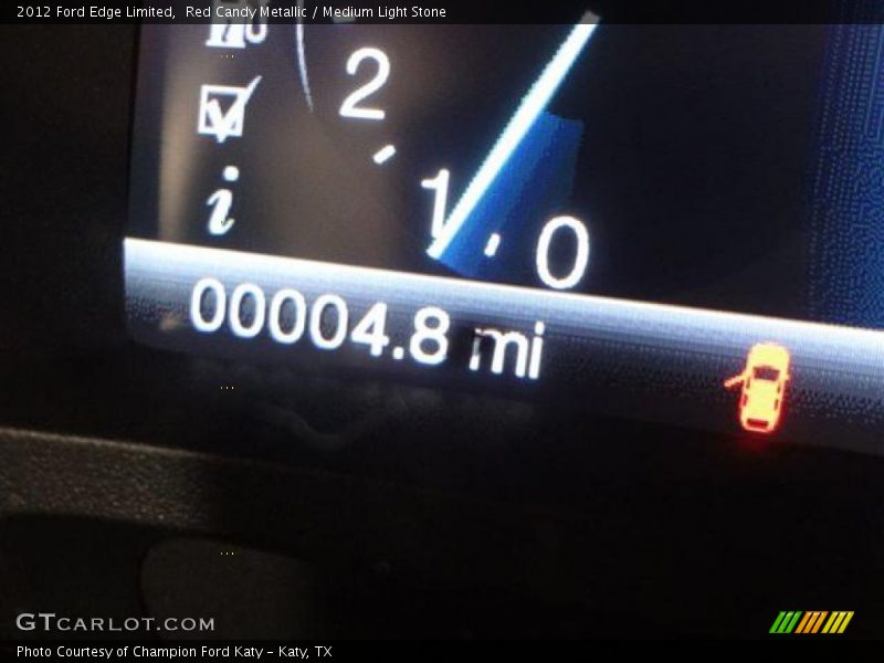 Red Candy Metallic / Medium Light Stone 2012 Ford Edge Limited