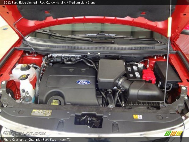 Red Candy Metallic / Medium Light Stone 2012 Ford Edge Limited