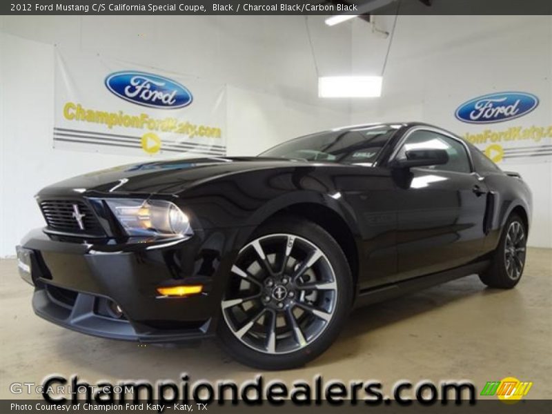Black / Charcoal Black/Carbon Black 2012 Ford Mustang C/S California Special Coupe