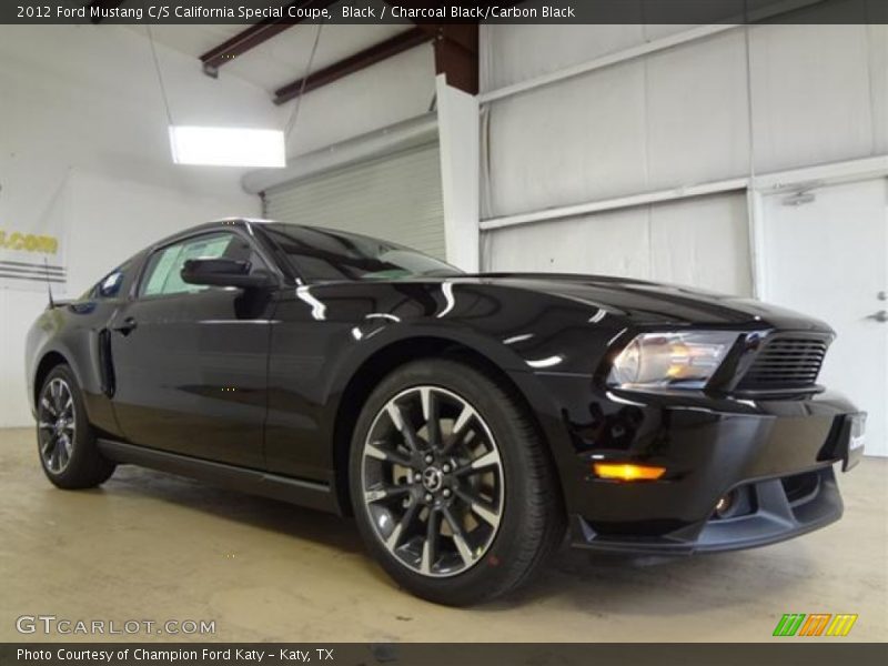 Black / Charcoal Black/Carbon Black 2012 Ford Mustang C/S California Special Coupe