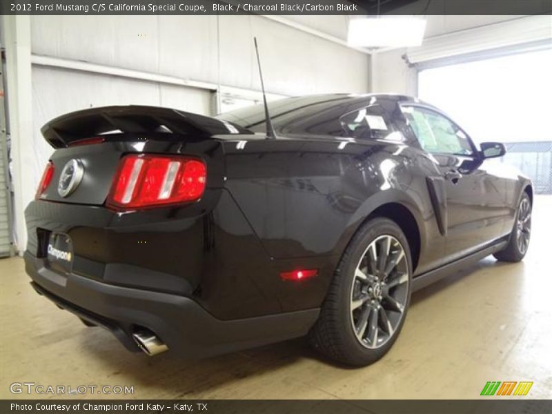 Black / Charcoal Black/Carbon Black 2012 Ford Mustang C/S California Special Coupe