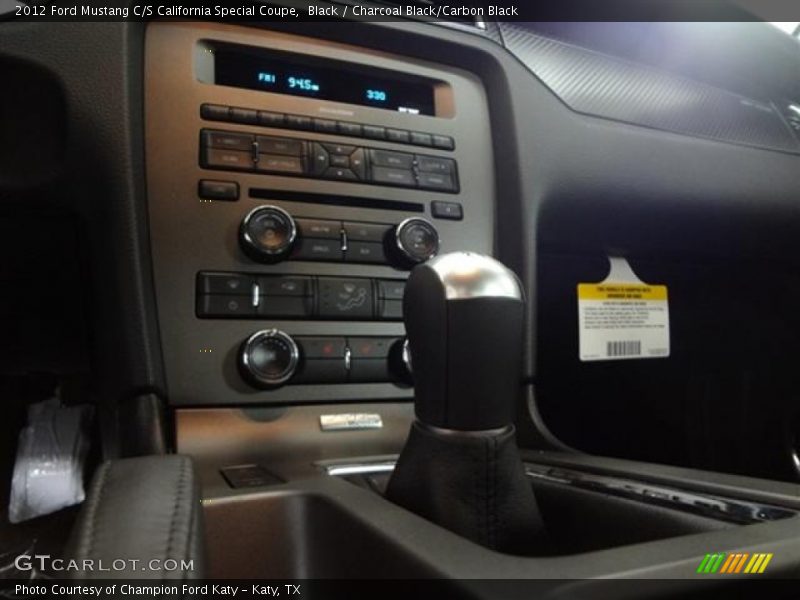 Black / Charcoal Black/Carbon Black 2012 Ford Mustang C/S California Special Coupe