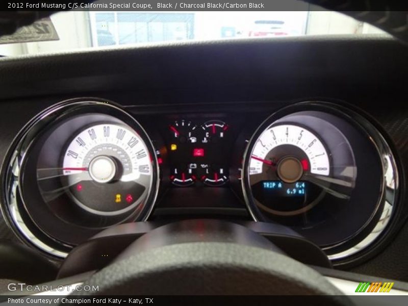 Black / Charcoal Black/Carbon Black 2012 Ford Mustang C/S California Special Coupe