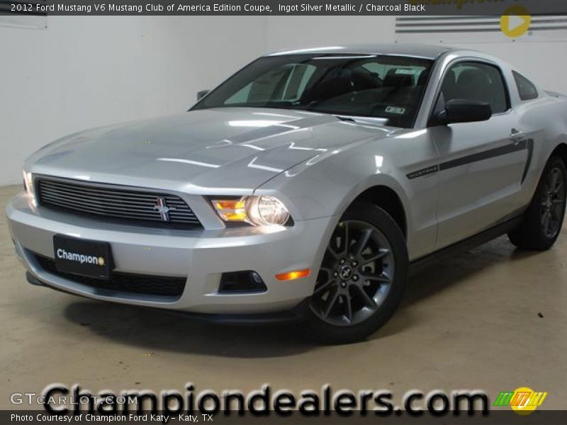 Ingot Silver Metallic / Charcoal Black 2012 Ford Mustang V6 Mustang Club of America Edition Coupe