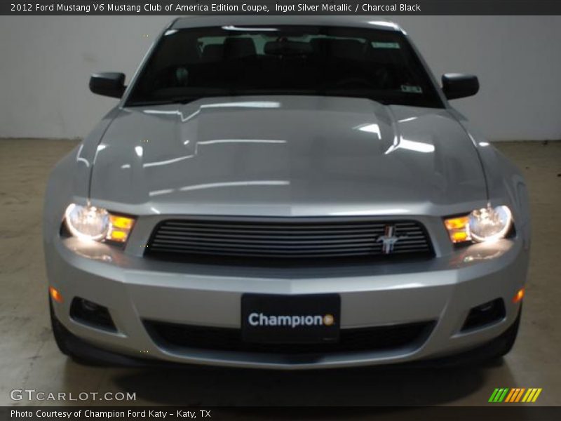 Ingot Silver Metallic / Charcoal Black 2012 Ford Mustang V6 Mustang Club of America Edition Coupe