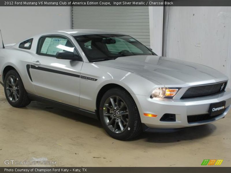 Ingot Silver Metallic / Charcoal Black 2012 Ford Mustang V6 Mustang Club of America Edition Coupe