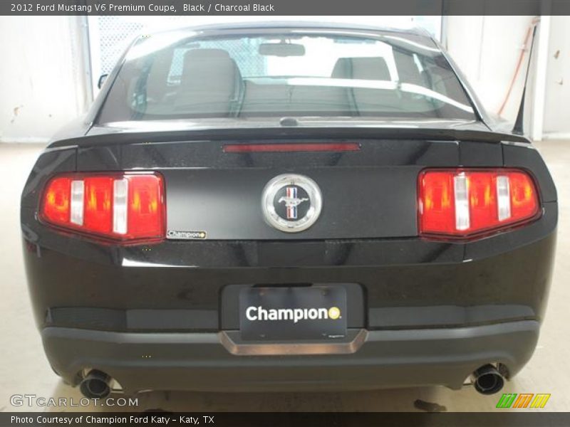 Black / Charcoal Black 2012 Ford Mustang V6 Premium Coupe