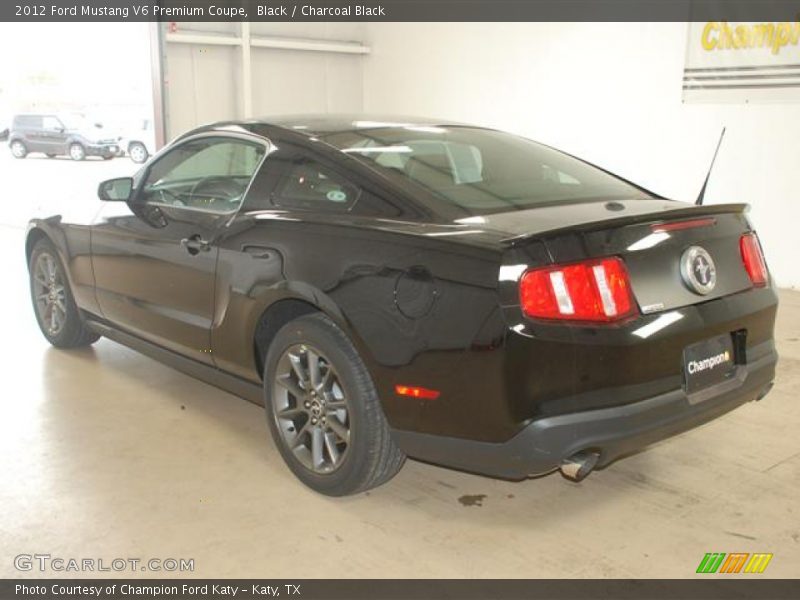 Black / Charcoal Black 2012 Ford Mustang V6 Premium Coupe