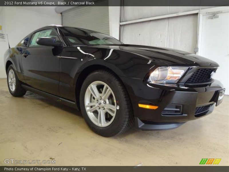 Black / Charcoal Black 2012 Ford Mustang V6 Coupe