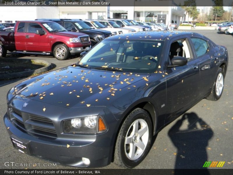 Steel Blue Metallic / Dark Slate Gray 2008 Dodge Charger SE