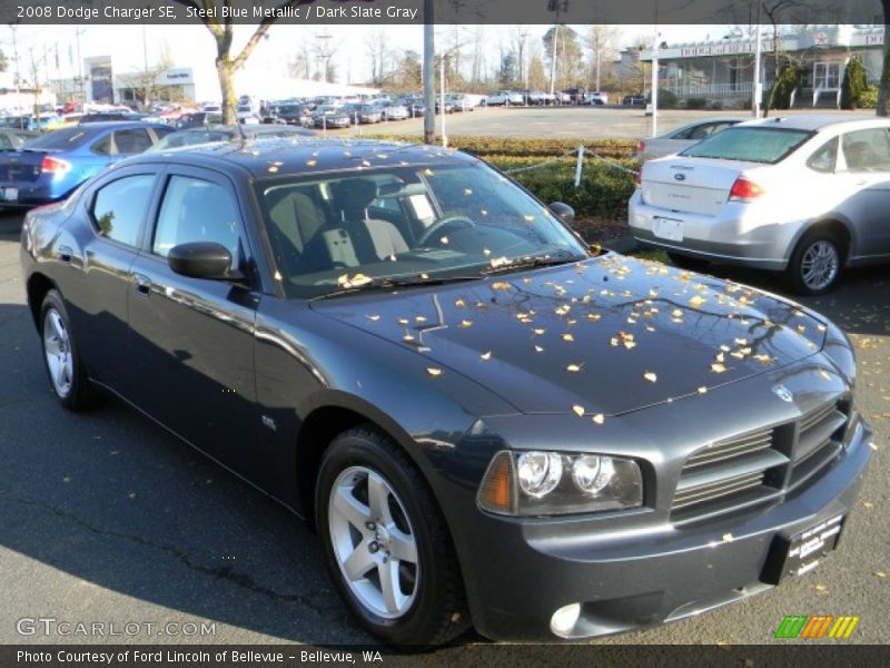 Steel Blue Metallic / Dark Slate Gray 2008 Dodge Charger SE