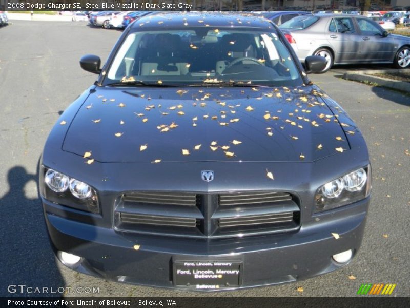 Steel Blue Metallic / Dark Slate Gray 2008 Dodge Charger SE