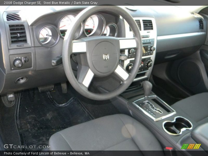 Steel Blue Metallic / Dark Slate Gray 2008 Dodge Charger SE