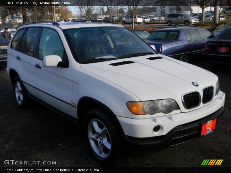 Alpine White / Black 2001 BMW X5 3.0i
