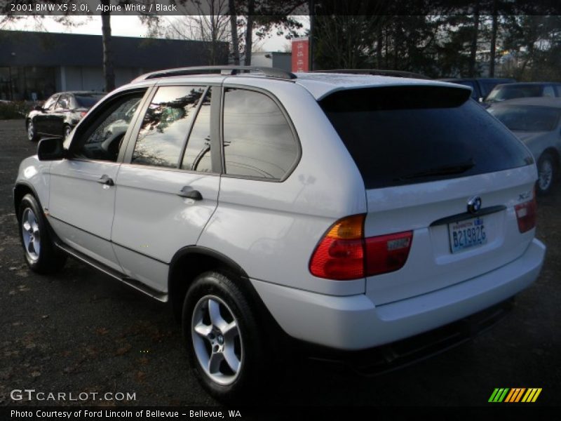 Alpine White / Black 2001 BMW X5 3.0i