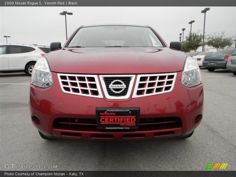 Venom Red / Black 2009 Nissan Rogue S