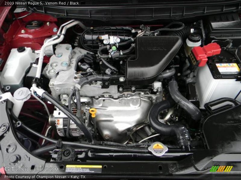 Venom Red / Black 2009 Nissan Rogue S