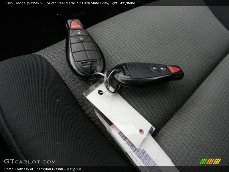 Silver Steel Metallic / Dark Slate Gray/Light Graystone 2009 Dodge Journey SE