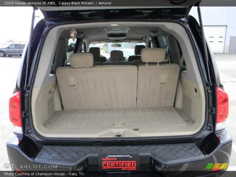 Galaxy Black Metallic / Almond 2009 Nissan Armada SE 4WD