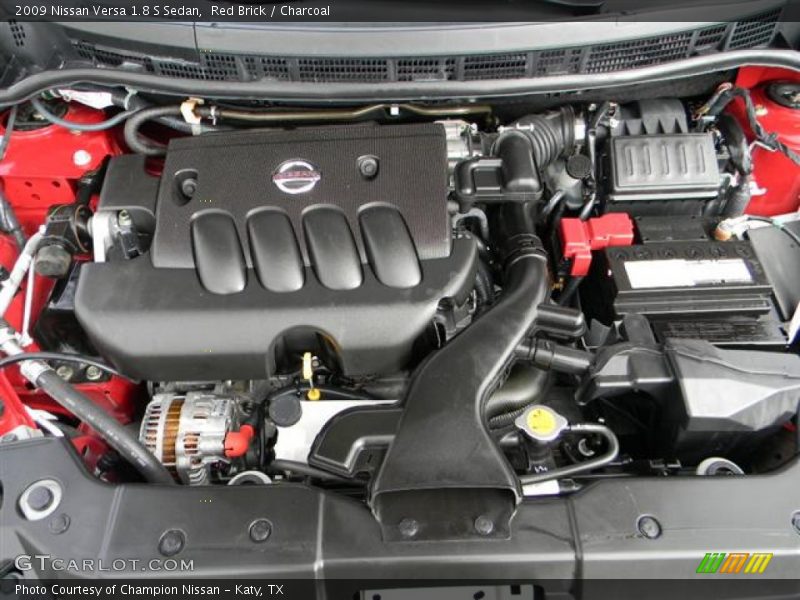 Red Brick / Charcoal 2009 Nissan Versa 1.8 S Sedan