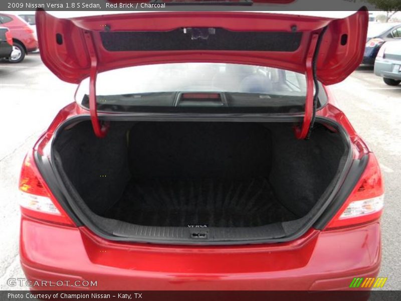 Red Brick / Charcoal 2009 Nissan Versa 1.8 S Sedan