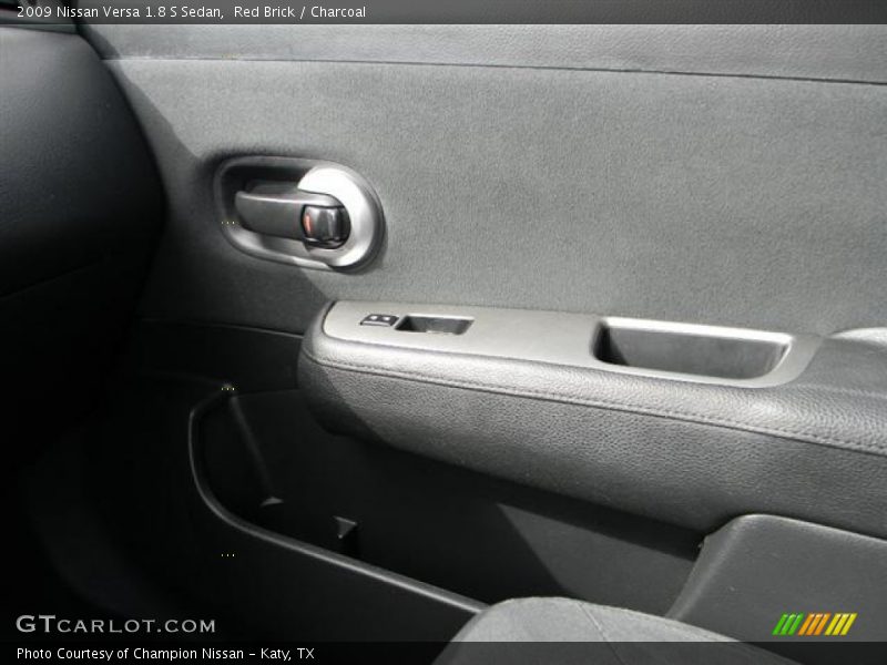 Red Brick / Charcoal 2009 Nissan Versa 1.8 S Sedan