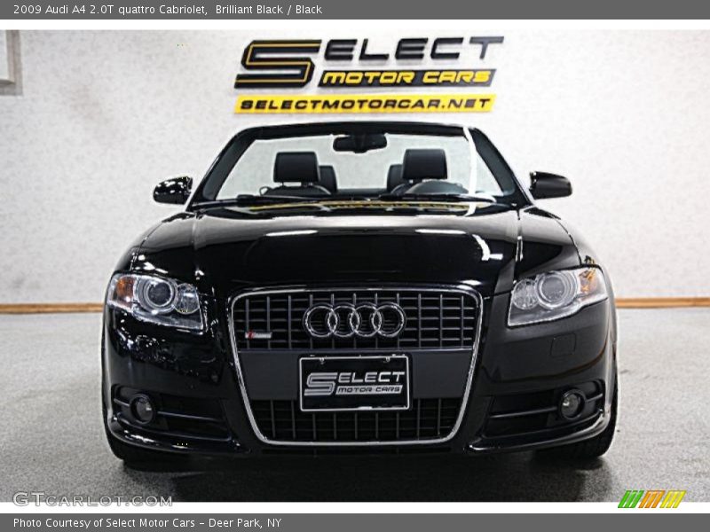 Brilliant Black / Black 2009 Audi A4 2.0T quattro Cabriolet