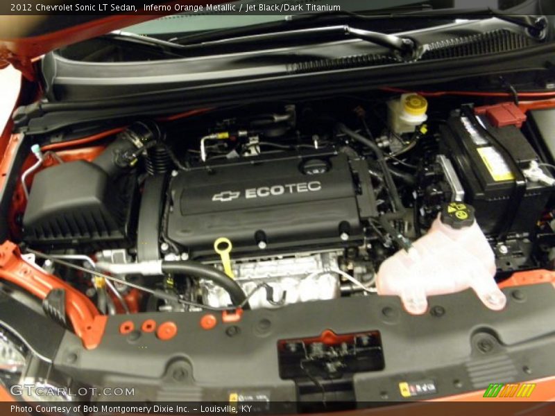 Inferno Orange Metallic / Jet Black/Dark Titanium 2012 Chevrolet Sonic LT Sedan