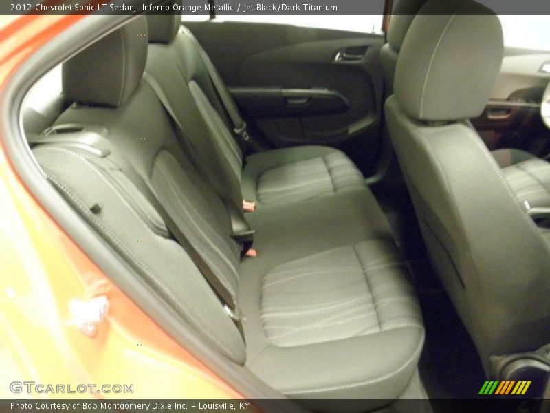Inferno Orange Metallic / Jet Black/Dark Titanium 2012 Chevrolet Sonic LT Sedan